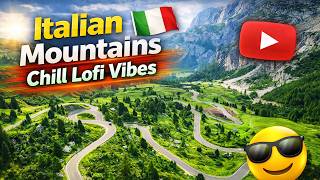 Italian Mountains 🇮🇹 Relaxing Italian Lofi Music &amp; Scenic Alpine Views | Peaceful Nature Drive