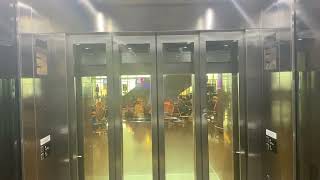 ThyssenKrupp Glass Elevators at Hamad International Airport in Doha Qatar (C02PE2, C02PE3)