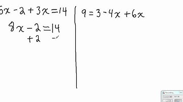 Solving Equations - Combining Like Terms