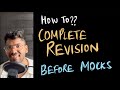 How to revise before mocks improve marks in mocks  aditya joshi  neet 2024