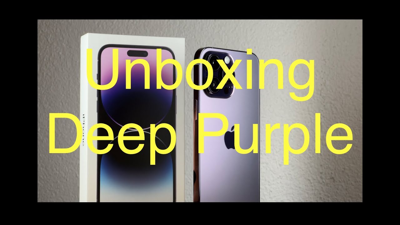 Apple iPhone 14 Pro Max Deep Purple / Dunkellila unboxing - YouTube