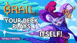 Grail Playthrough (Demo) | TOTALLY DIGITAL | Sokpops New Deckbuilder Plays For You