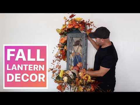 HOW TO DECORATE A LANTERN FOR FALL ( Elegant Fall Ideas )  2021