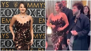 Selena Gomez Stuns in Sheer Elegance at 2024 Emmys with Supportive Beau Benny Blanco