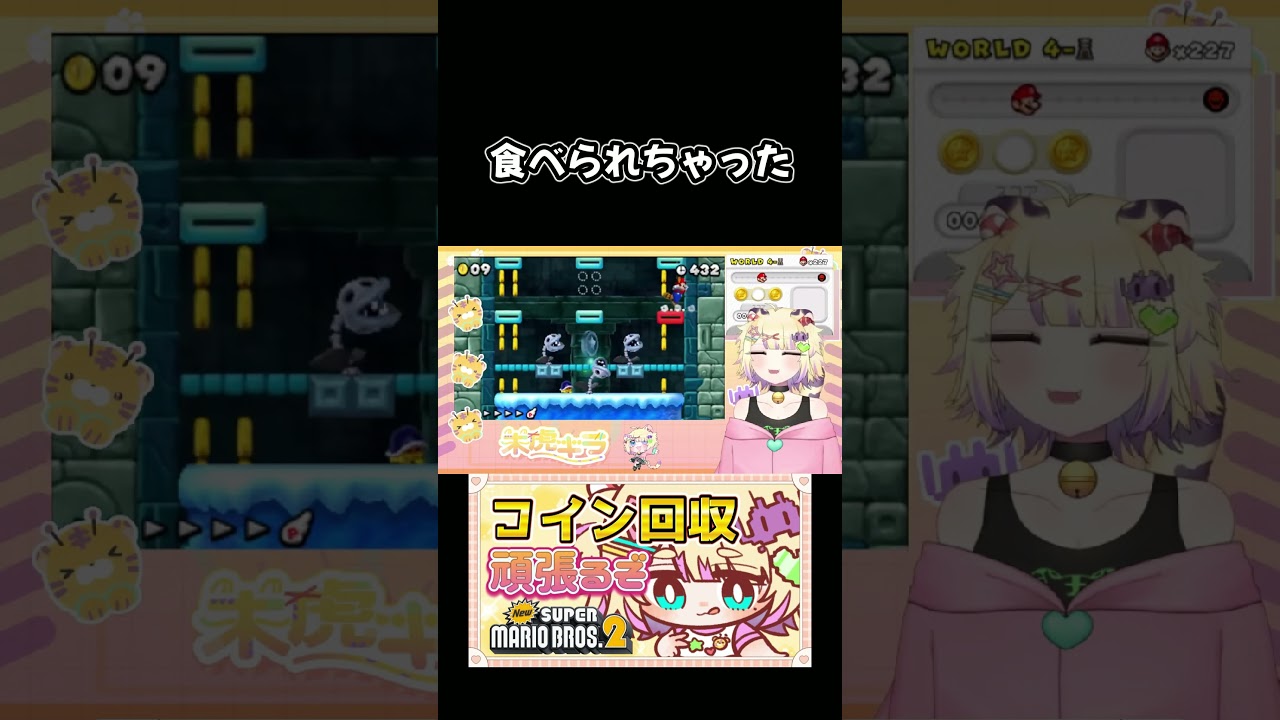 食べられちゃった #retro #vtuber #retrogaming #ゲーム実況 #スーパーマリオブラザーズ2 #newsupermariobros2 #newスーパーマリオブラザーズ