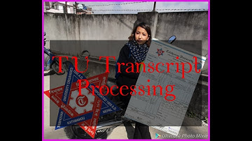 Tribhuwan University Transcript Application Processing