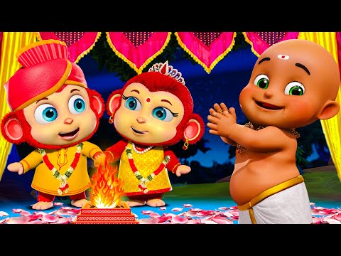 Bandar Mama Ki Shaadi Hai | बंदर की ससुराल | New Hindi Rhymes for Children | Jugnu kids