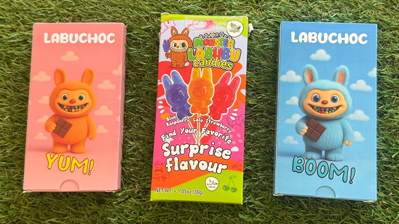 Colurfull Labubu Candy & jelly opening💕 Satisfying Best for Relaktion ❤️🧸