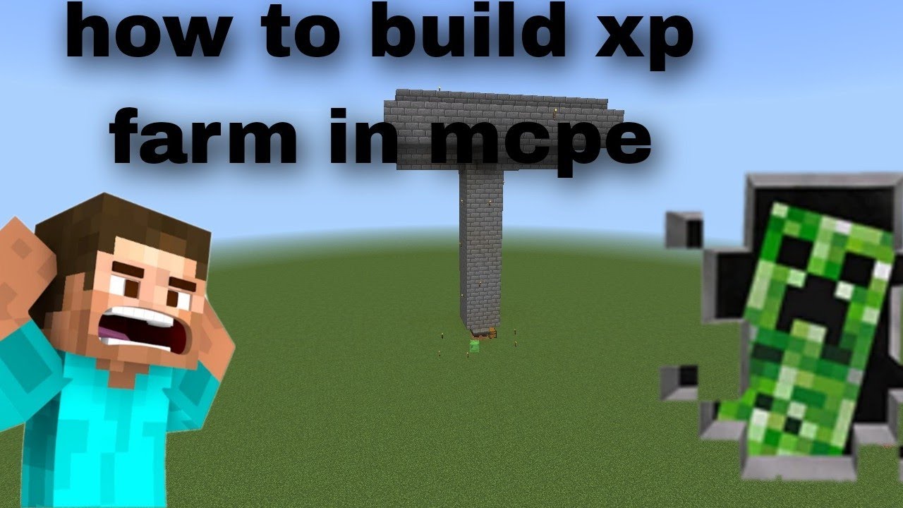 minecraft xp farm tutorial video minecraft pocket - YouTube