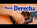 La mano derecha en la guitarra