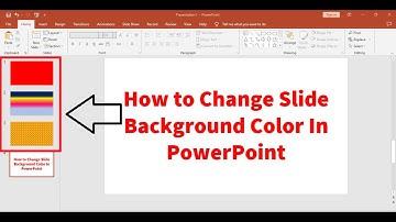 Change Slide Background Color In Power Point