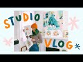 Studio Vlog ★ Painting Baby Animals ★ Mini Gallery Box
