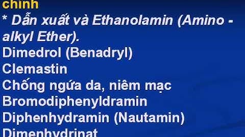 Dược lý học  Thuốc Kháng Histamin   YouTube