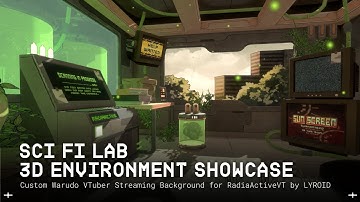 ☆ Sci-Fi Lab Anime-Style 3D Background | VTuber Streaming Room ☆【Warudo Environment Showcase】