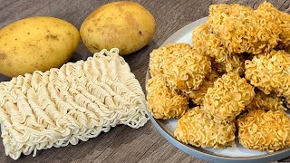 Just add potatoes to the instant noodles! They're so delicious that I make them every weekend！