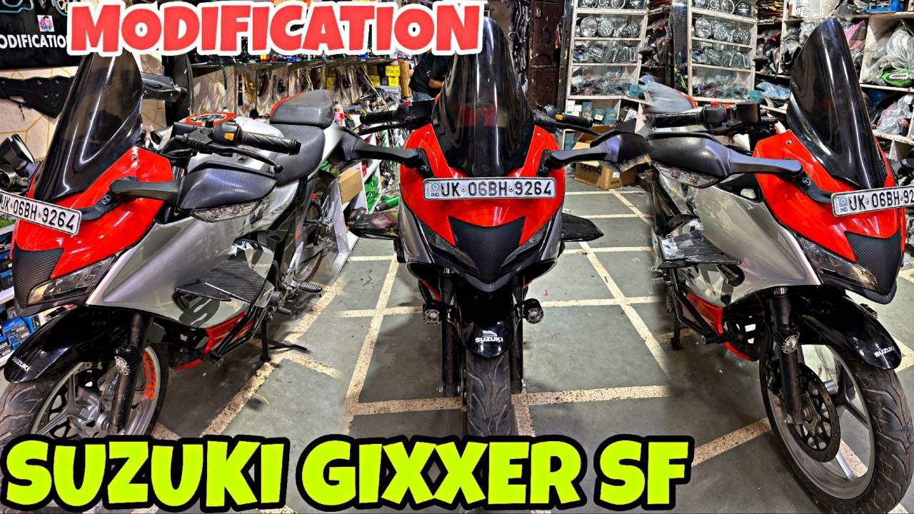 SUZUKI GIXXER SF Modified into SuperBike | Tagdi Modification kardi | S1000 Wings | Visor |