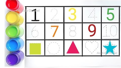 Learn 123 Counting | 2d Shapes for kids | Numbers | kids learning video | 1 to 10 Counting  Shapes !