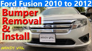 Ford Fusion Front Bumper Install and Removal for 2010, 2011 and 2012