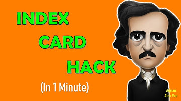 1 Minute Screenwriting Tip: The Best Index Card Writing Hack