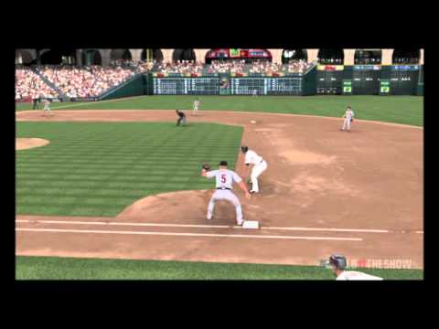 MLB 11 The Show - Albert Pujols Diving Stop Web Gem