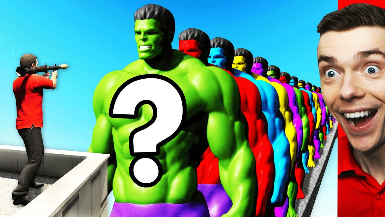 Opening Every LUCKY HULK In GTA 5 (Secret)