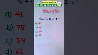 Reasoning question#1🤓 | SSC, Railway | Easy maths tricks | Basic maths | #short #maths #reasoning