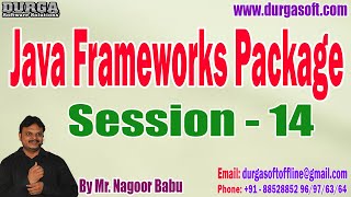 Java Frameworks Package tutorials || Session - 14 || by Mr. Nagoor Babu On 14-02-2023 @8:30AM IST