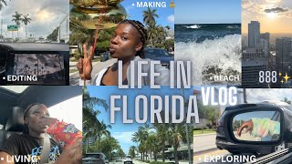 MONTHLY VLOG: LIFE IN FLORIDA🌴 ( Motivational Speech, Making Money, Living and Exploring) 888☀️