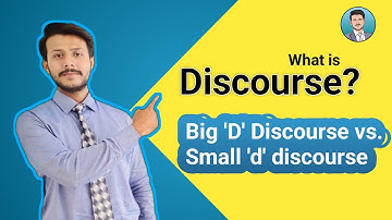 What is Discourse? & The Difference between Big D Discourse and Small d Discourse in Urdu/Hindi