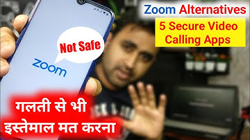 Zoom Accounts HACKED | 5 Secure Video Calling Apps | Zoom Alternatives | Zoom App Data Leaked | EFA