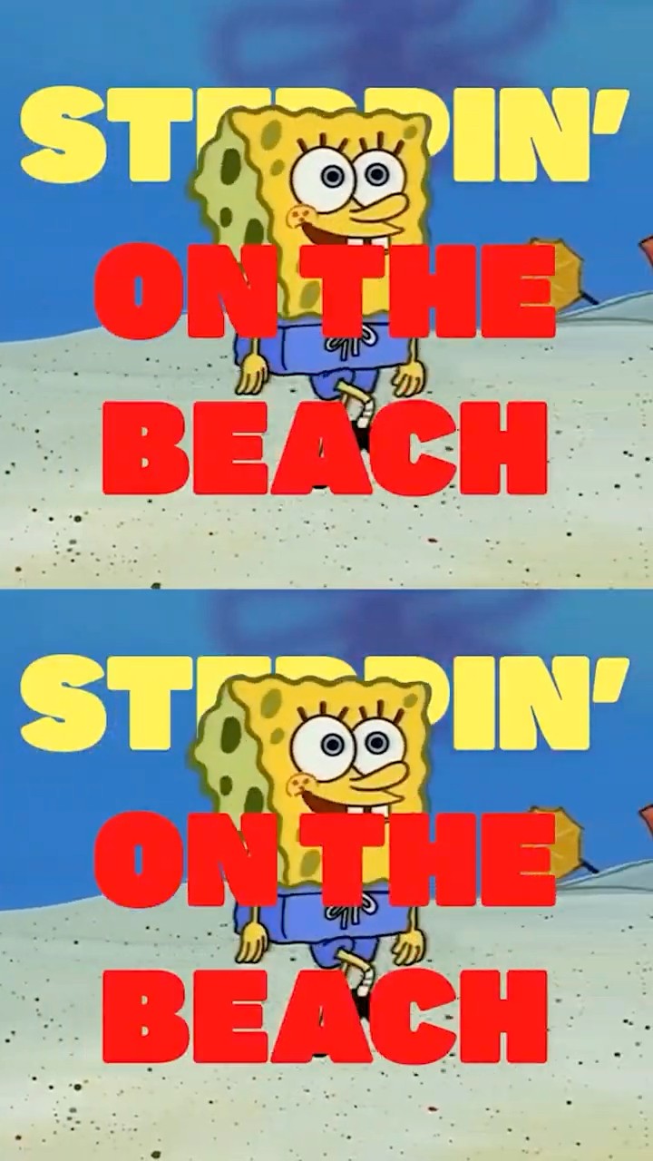 steppin' on the beach ? official trap remix | SpongeBob #shorts