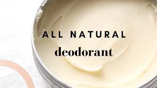 Zero Waste Natural Deodorant DIY Recipe