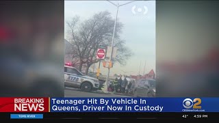 Teenager Hit By Vehicle In Queens, Driver In Custody