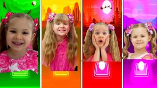 Roma and Diana 🆚️ Diana and Roma tiles hop edm Rush 🎮🎯 screenshot 5