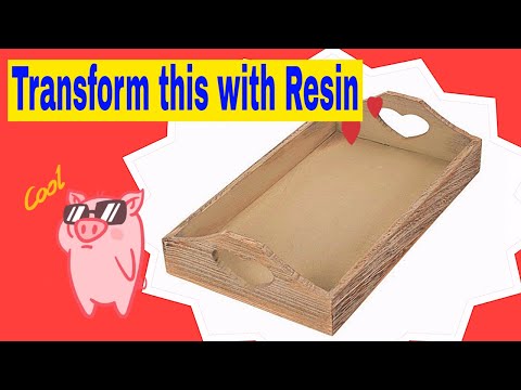 How to Resin a Wooden Tray with a Difference 😱