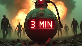 3 Minute Apocalypse Countdown Timer 🧟‍♂️ Zombie Sounds + Explosion + Alarm