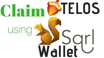 How To Claim Telos Using SQRL Wallet