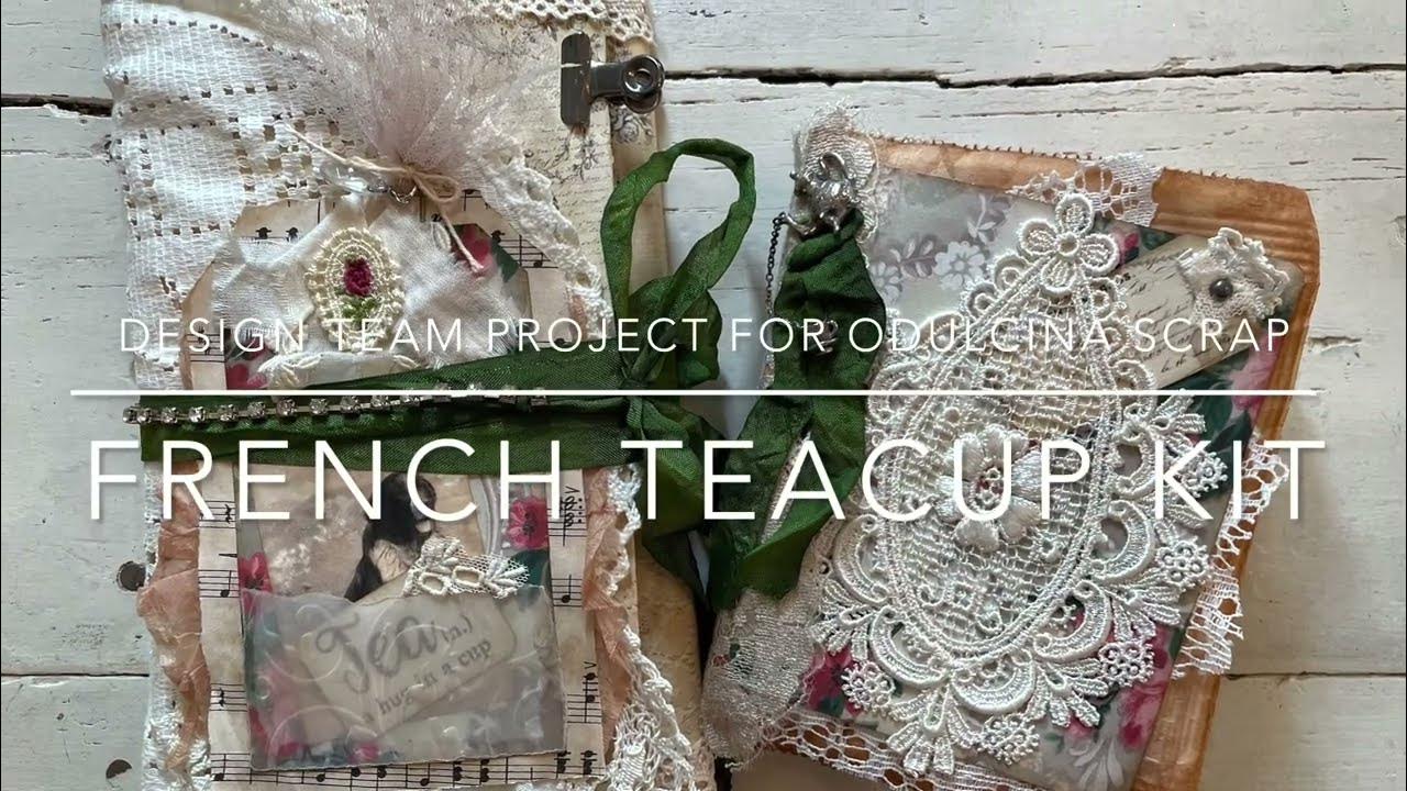 Tea Party Folio and Tea bag journal… made with French Teacup Kit by