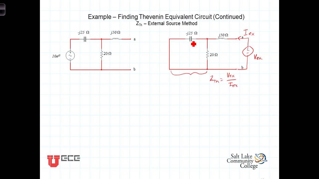 L7 5 2 4 Thevenin Impedance External Source Method - YouTube