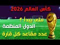 موعد بداية كاس العالم 2026 اين سيقام كاس العالم 2026 عدد مقاعد افريقيا واسيا في كاس العالم 2026 موعد بداية كاس العالم 2026 اين سيقام كاس العالم 2026 عدد مقاعد افريقيا واسيا في كاس العالم 2026