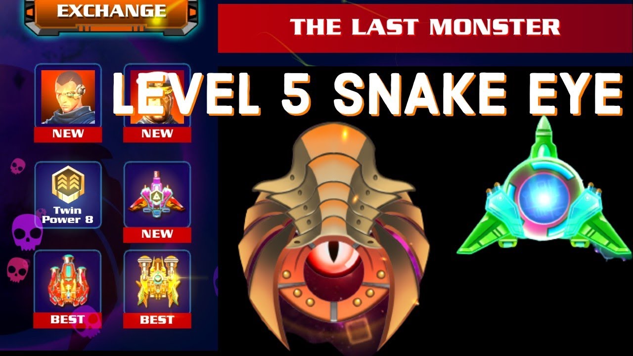 Galaxy Attack Alien Shooter The Last Monster Event 2023 Level 5 Boss Snake Eye @Newapachegamers ​