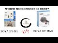 MICROPHONE BOYA BY-M01 VS BY-MM1