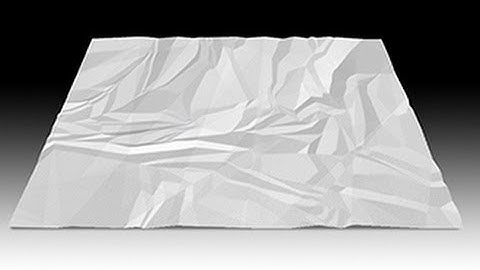Photoshop Tutorial: How to Make Crumpled Paper from Scratch