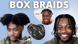 Long Singlebox Braids Tutorial Hairstyles For Black Men