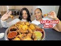 FRIED CHICKEN WINGS MUKBANG WITH MY LEAST FAVORITE COUSIN!!