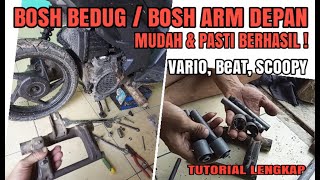 Easy way to replace the FRONT ARM BEDUG BOSH❗Honda Vario TECHNO 110