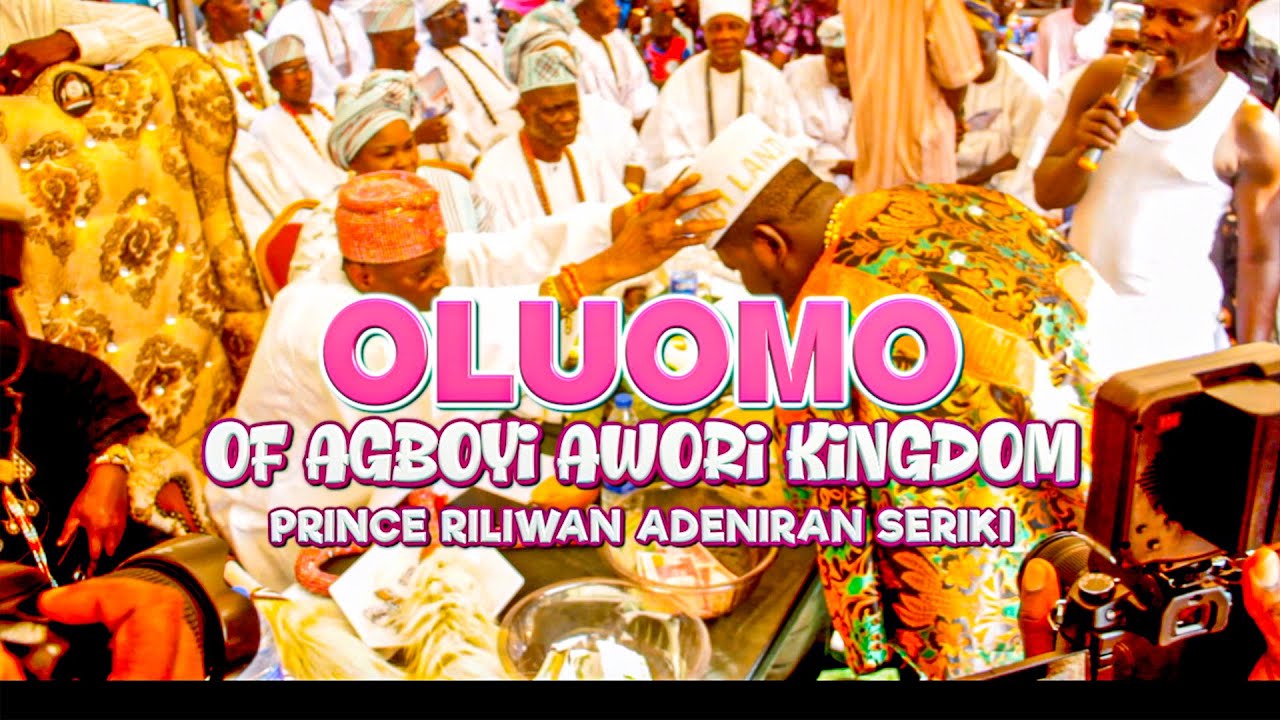 OFFICIAL INSTALLATION OF OLUOMO OF AGBOYI KINGDOM