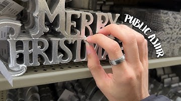 ASMR in Public at Hobby Lobby 🩶 Lofi, Tapping, Scratching, Tracing, Camera Tapping