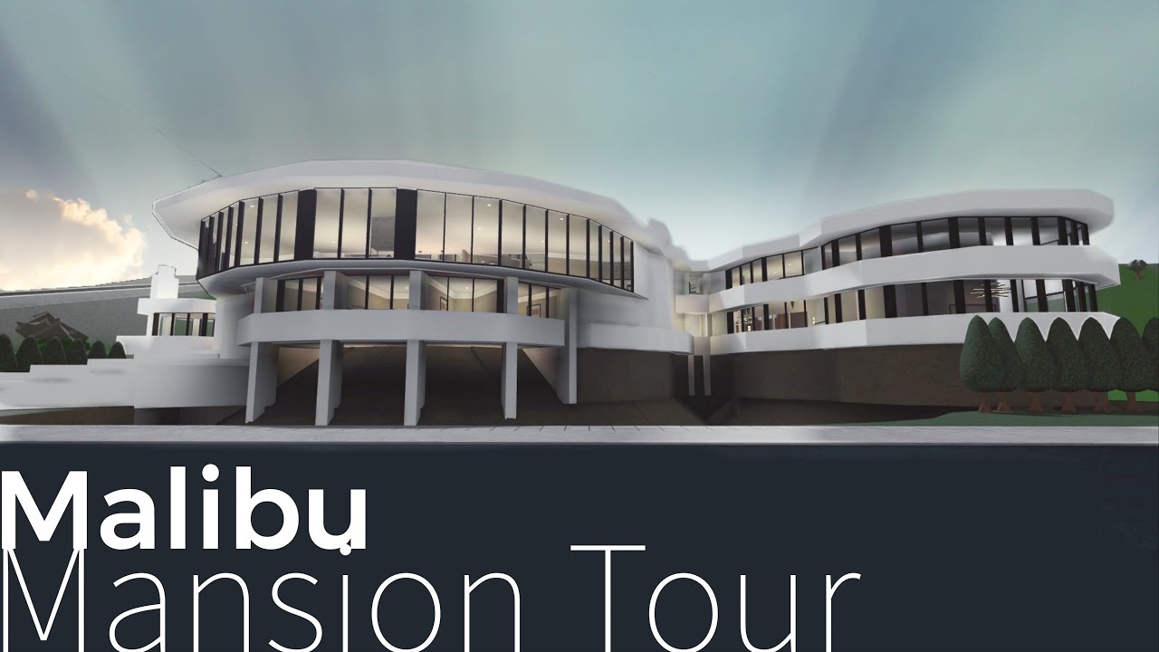 Bloxburg Malibu Mansion Tour Youtube - 15 million malibu mansion subscriber tours roblox