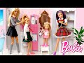 Barbie dolls school morning routine  dreamhouse adventures toys